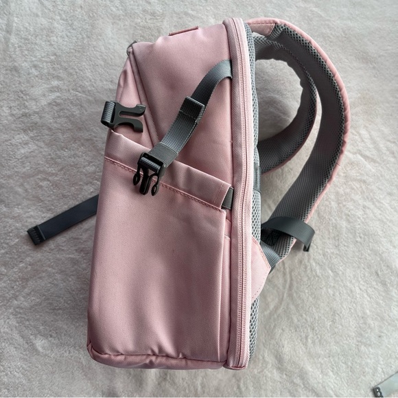 BAGSMART Camera Bag Backpack Case 13 Inch Laptop Pink Waterproof Rain Cover - Picture 10 of 10